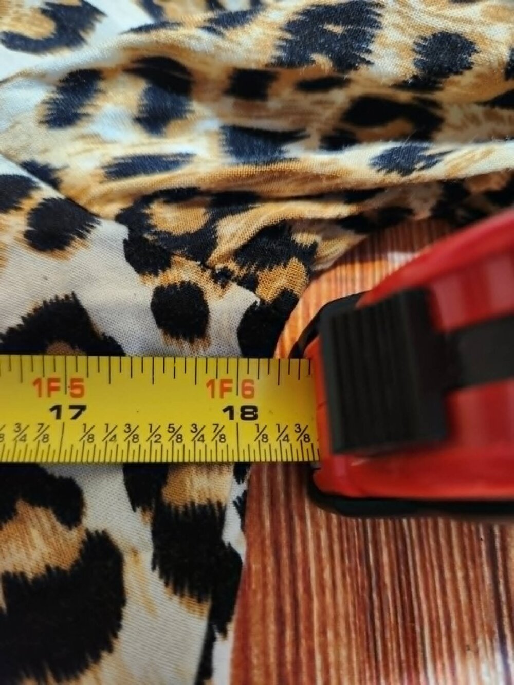 Savanna Jane Small Patchwork Applique Boho Blouse Leopard Print Floral Artsy Top - Picture 4 of 6